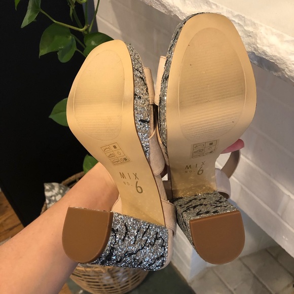 Nude sparkle platforms - Picture 5 of 6